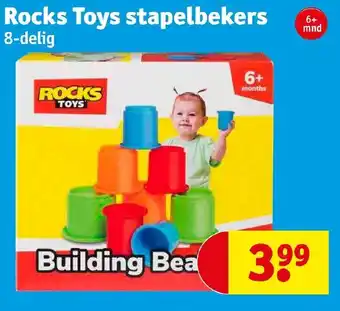 Kruidvat Rock toys stapelbekers 8-delig aanbieding