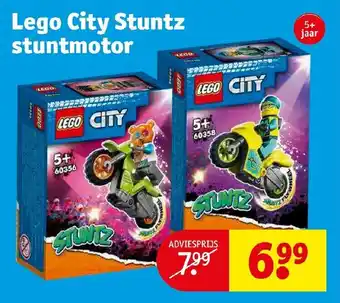 Kruidvat Lego city stuntz stuntmotor aanbieding