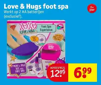 Kruidvat Love & hugs foot spa aanbieding