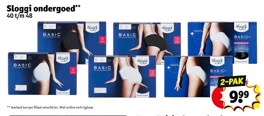 aanbieding sloggi kruidvat