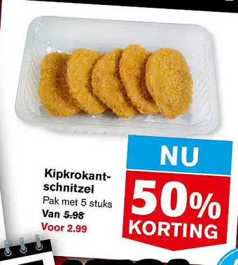 Hoogvliet Kipkrokant- schnitzel aanbieding