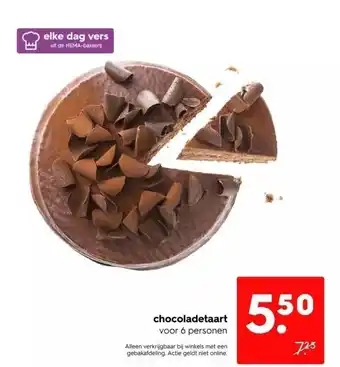 HEMA Chocoladetaart aanbieding