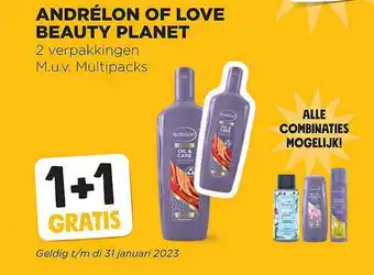 Jumbo Andrélon of love beauty planet aanbieding