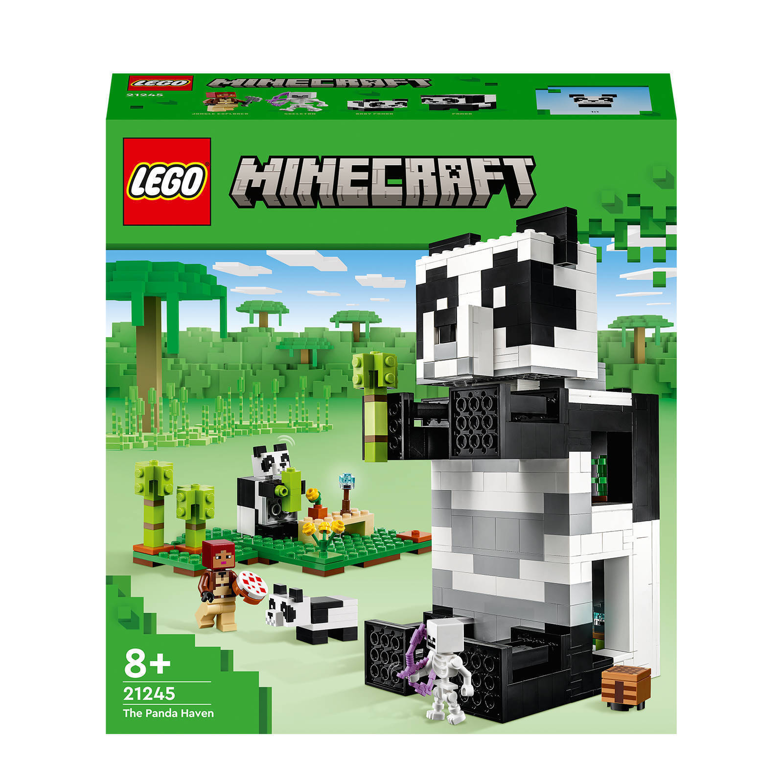 Lego minecraft het panda huis 21245 aanbieding bij Wehkamp