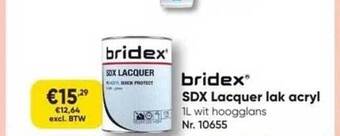 Toolstation Bridex sdx lacquer lak acryl aanbieding