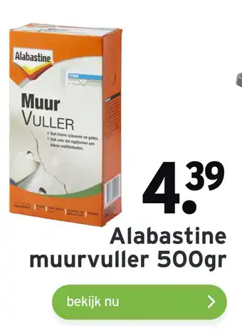 GAMMA Alabastine muurvuller 500gr aanbieding