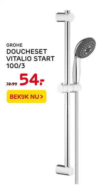 Praxis Grohe Doucheset Vitalio Start 100/3 aanbieding