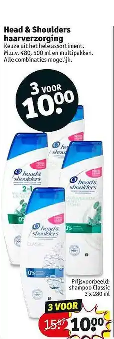 Kruidvat Head & Shoulders Haarverzorging aanbieding