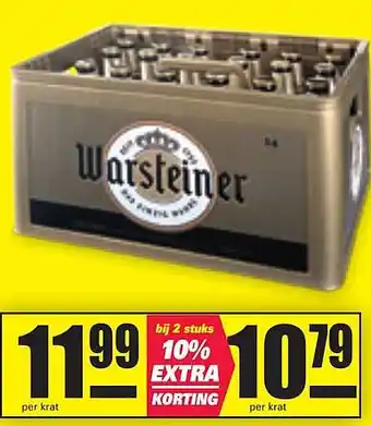 Nettorama warsteiner krat aanbieding