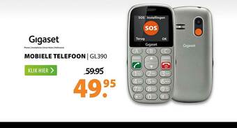 Expert Gigaset Mobiele Telefoon | GL390 aanbieding