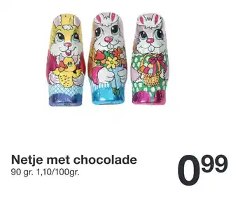 Zeeman Netje met chocolade aanbieding