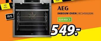 Expert AEG Inbouw Oven | BCS455020M aanbieding