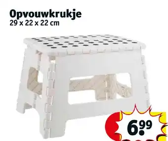 Kruidvat Opvouwkrukje 29 x 22 x 22 cm aanbieding