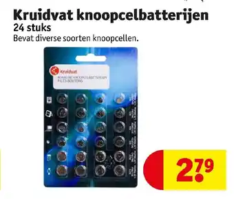 Kruidvat Knoopcelbatterijen 24 stuks aanbieding