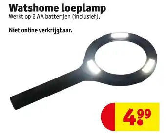 Kruidvat Watshome loeplamp aanbieding