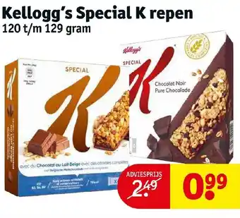 Kruidvat Kellogg's Special K repen 120 t/m 129 gram aanbieding