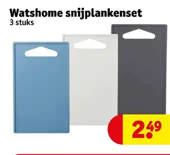 Kruidvat Watshome snijplankenset 3 stuks aanbieding