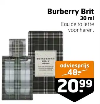 Trekpleister Burberry Brit 30 ml aanbieding