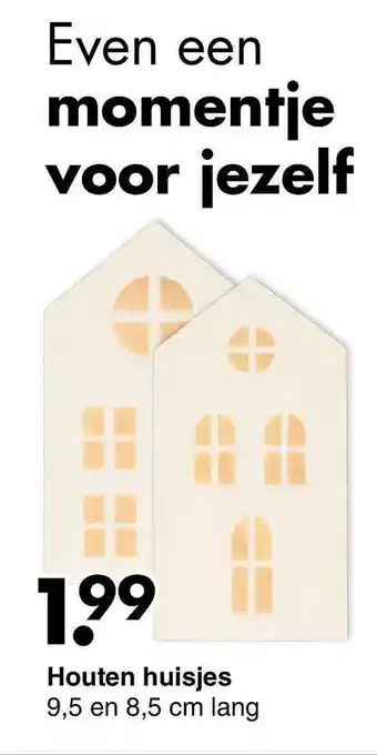 Wibra Houten huisjes aanbieding