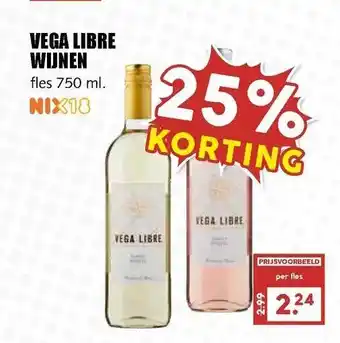 MCD Supermarkt Vega libre wijnen aanbieding