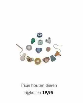 Babypark Trixie houten dieren rijgkralen aanbieding