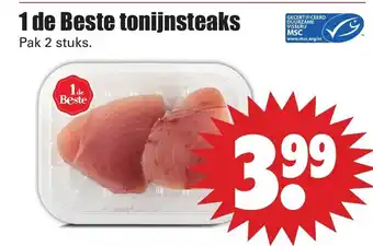 Dirk 1 de Beste tonijnsteaks aanbieding