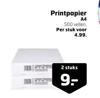 Trekpleister Printpapier A4 500 vellen 2 stuks aanbieding