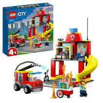 Intertoys Lego city brandweerkazerne en brandweerwagen 60375 aanbieding