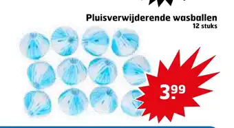 Trekpleister Pluisverwijderende wasballen 12 stuks aanbieding