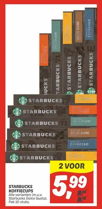 Dekamarkt Starbucks koffiecups aanbieding