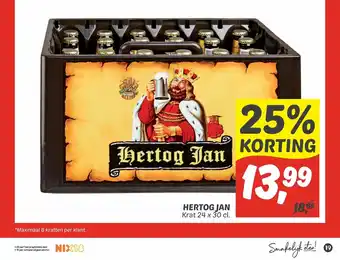 Dekamarkt Hertog Jan 24 x 30 cl aanbieding