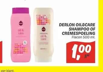 Dekamarkt Derlom Oil&Care Shampoo of Cremespoeling 500 ml aanbieding