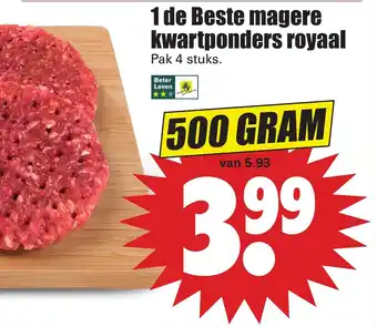 Dirk 1 de Beste magere kwartponders royaal 500 gr aanbieding