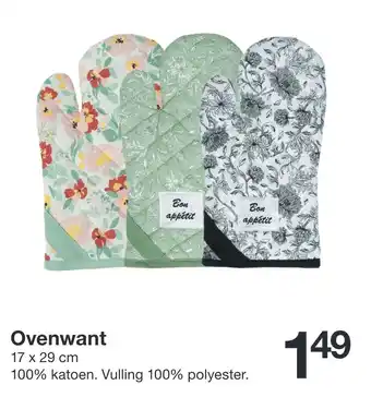 Zeeman Ovenwant 17 x 29 cm aanbieding