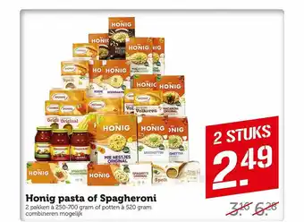 Coop Honig pasta of spagheroni aanbieding