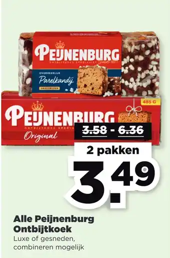 PLUS Alle peijnenburg ontbijtkoek aanbieding