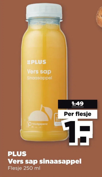 PLUS Plus vers sap sinaasappel aanbieding
