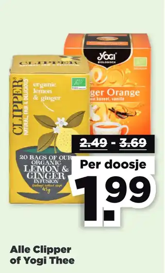 PLUS Alle clipper of yogi thee aanbieding