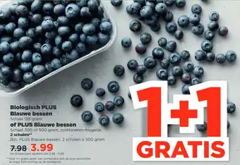 PLUS Biologisch plus blauwe bessen of plus blauwe bessen aanbieding