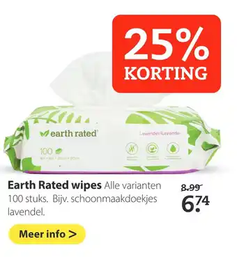 Pets Place Earth Rated wipes aanbieding