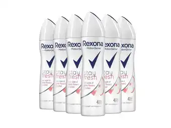 iBood 6x rexona white flow lychee deodorant | 150 ml aanbieding