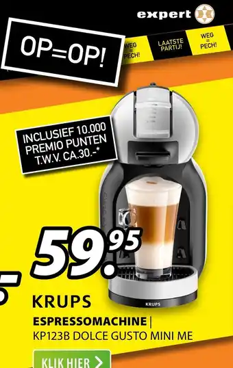 Expert Krups Espressomachine KP123B Dolce Gusto Mini Me aanbieding