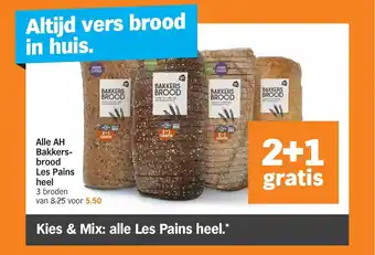 Albert Heijn Alle AH Bakkers- brood Les Pains heel aanbieding