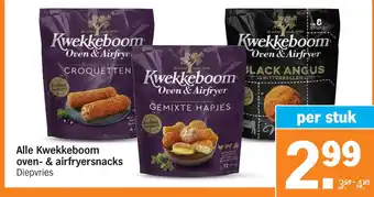 Albert Heijn Alle Kwekkeboom oven- & airfryersnacks aanbieding