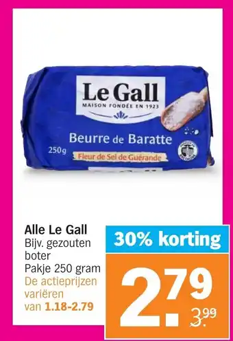 Albert Heijn Alle Le Gall 250 gram aanbieding