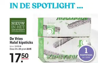 Sligro De vries halal kipsticks aanbieding