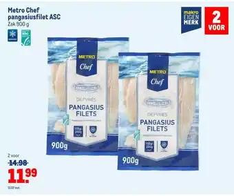 Makro Metro chef pangasiusfilet asc aanbieding