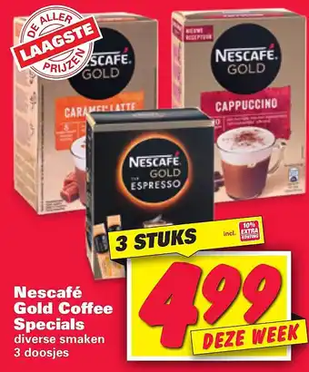 Nettorama Nescafé Gold Coffee Specials Is aanbieding