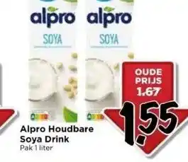 Vomar Voordeelmarkt Alpro houdbare soya drink aanbieding