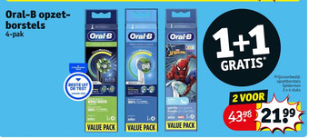 Kruidvat Oral-b opzetborstels aanbieding